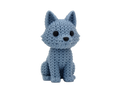 Wolf animal figure with knit-inspired texture – Way2Cute.co.uk